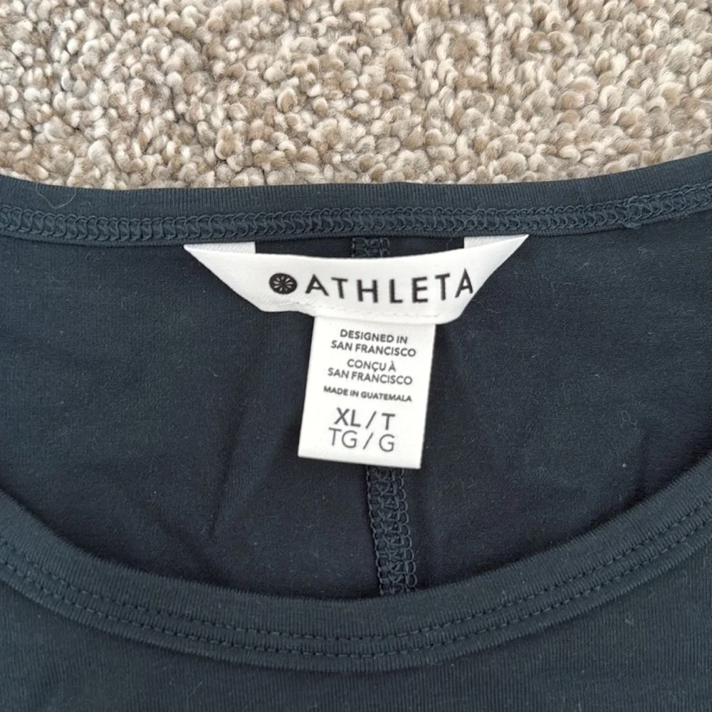 Athleta Essential Tee NWT XL Tall Spruce - Picture 4 of 6
